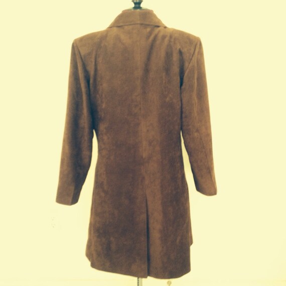 Vintage Faux Suede Coat custom made - image 3
