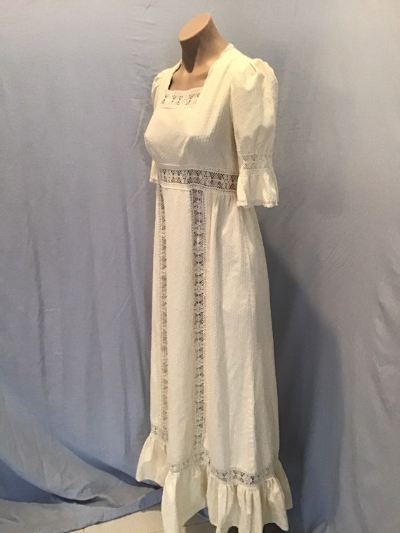 Vintage Gunne Sax Style Rag Dolls dress 1969 Wedd… - image 1