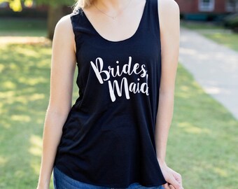 ON SALE | Bridesmaid Tank | Black Tank Top | Will you be my Bridesmaid? Tank | Bachelorette Party Tank