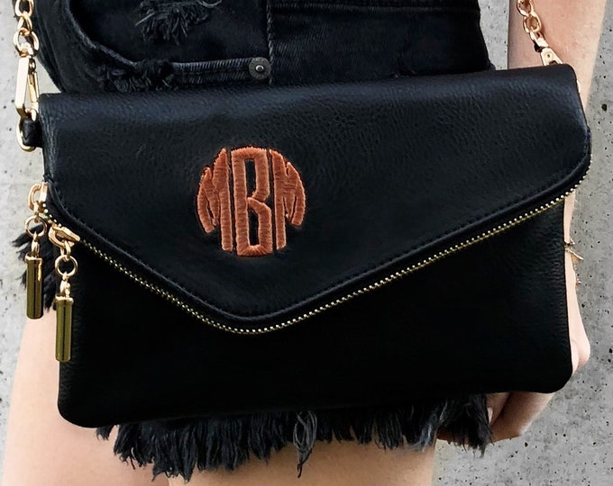 Monogrammed Clutch Purse | Envelope Clutch Purse | Bridesmaid Gift | Mother's Day Gift | Personalized Clutch | Personalized Bridesmaid Gift
