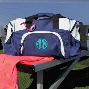 Monogrammed Sports Duffle Gym Bag