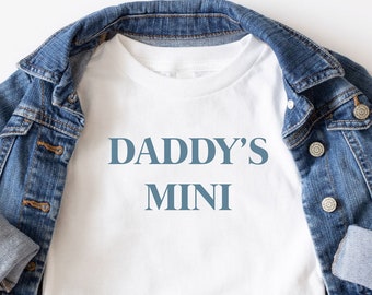Daddy's Mini T-Shirt | Father and Son Matching Shirts | Mini Me | Custom Toddler Tee | Personalized Youth T-Shirt | DTG Print