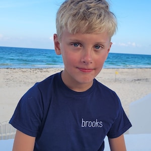 Youth Short Sleeve Custom Monogrammed Tee |  Bella + Canvas Personalized Kids T-Shirt