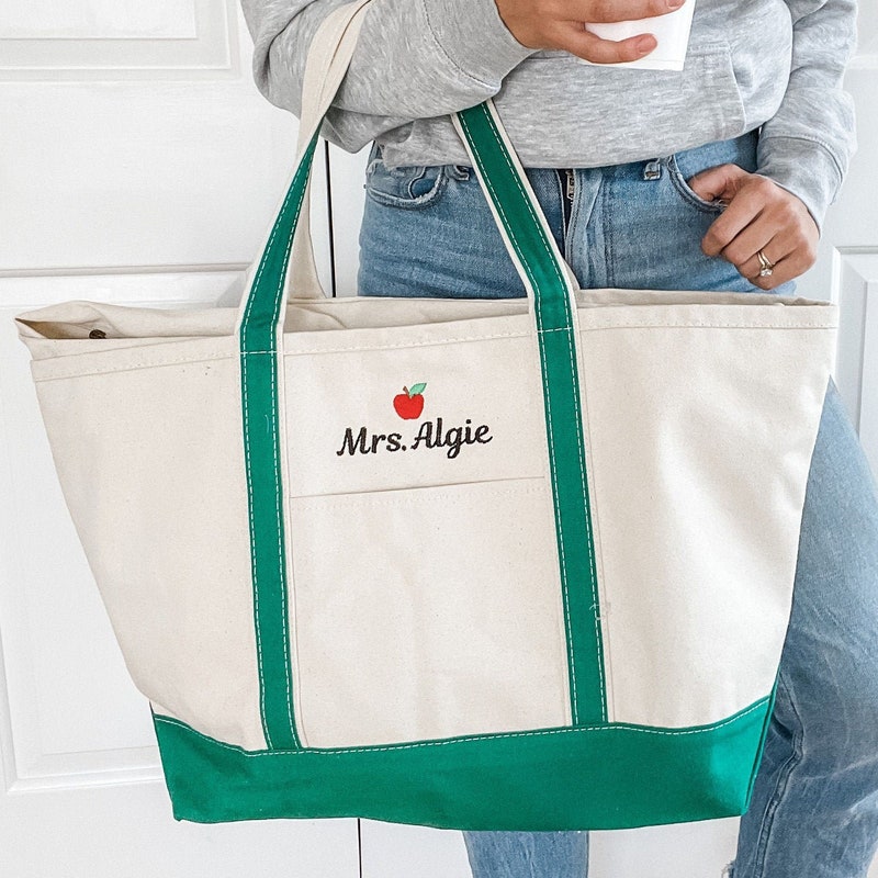 Teacher Zippered Totes Etsy