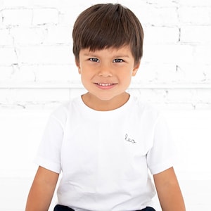Toddler Boys Girls T Shirt Unisex Stitch Letter Monogram Short Sleeve Boutique Quality Customized
