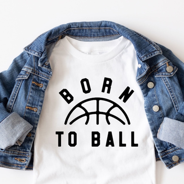 Born to Ball Toddler T-Shirt | DTG Print | Bella and Canvas | 100% Cotton | Basketball T-Shirt