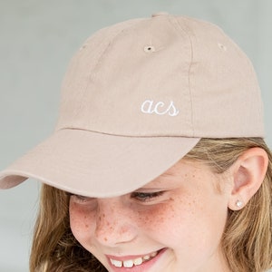 Youth Mini Monogram Bellamy Baseball Cap | Personalized Children's Hat | Custom Youth Baseball Hat