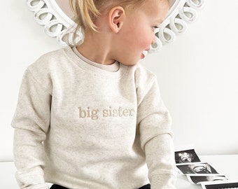 Minimal Sibling Sweatshirt with Custom Embroidery | Great for Family Photos and Casual Outfits