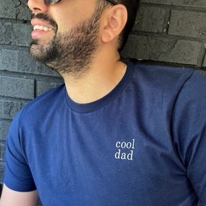 Minimalist Embroidered Cool Dad T-Shirt | Soft Bella and Canvas Unisex Fit