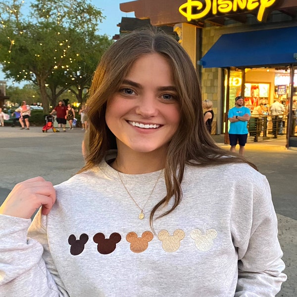 Mickey Ombre Embroidered Sweatshirt