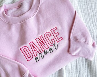 Dance Mom Embroidered Gemma Crewneck Sweatshirt | Personalized Mama Crew | Mother's Day Gift | Dance Mom | Gift for Her | Sport Mom Crew