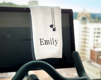 Toalla de gimnasio personalizada, toalla deportiva bordada, regalo para entrenar