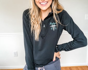 cute quarter zip pullovers