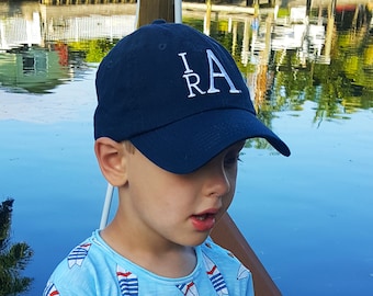 Youth Monogram Baseball Cap | Personalized Toddler Hat
