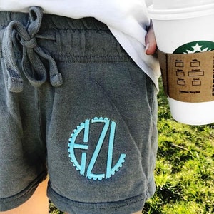 SALE! Monogrammed Shorts | Personalized Comfort Colors Monogrammed Shorts | French Terry Shorts | Preppy Shorts | Spring Break Shorts