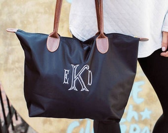 etsy monogrammed beach bag