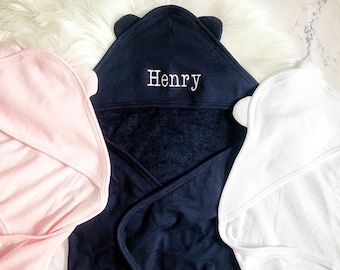 Monogrammed Hooded Baby Towel | Hooded Baby Towel With Ears | Towel For Toddler