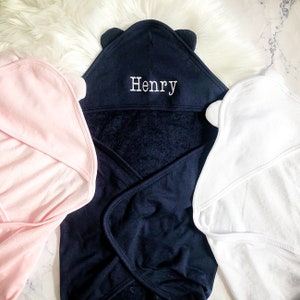 Monogrammed Hooded Baby Towel | Hooded Baby Towel With Ears | Towel For Toddler