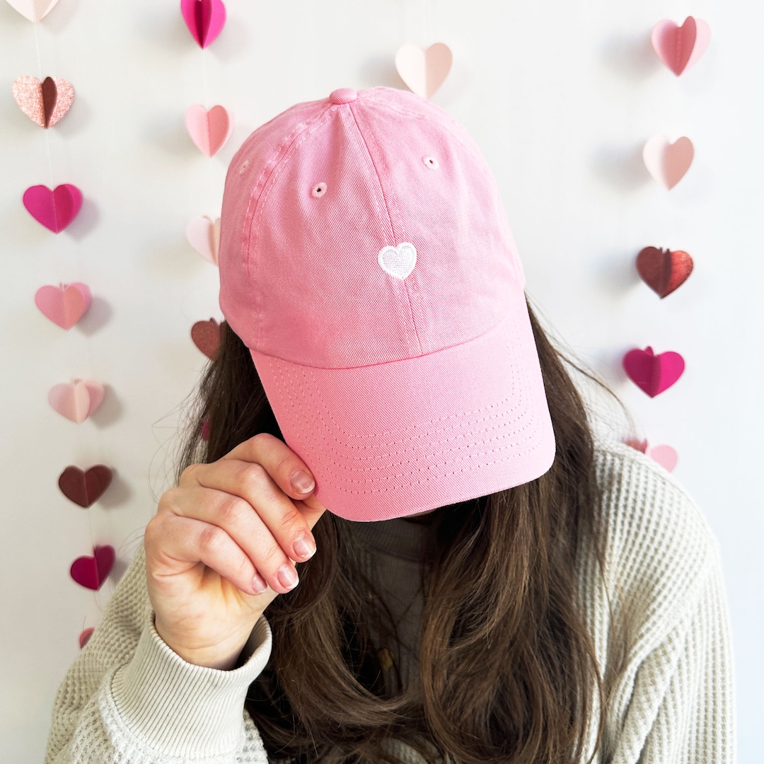Embroidered Mini Heart Baseball Cap | Valentine's Day Gift - Etsy
