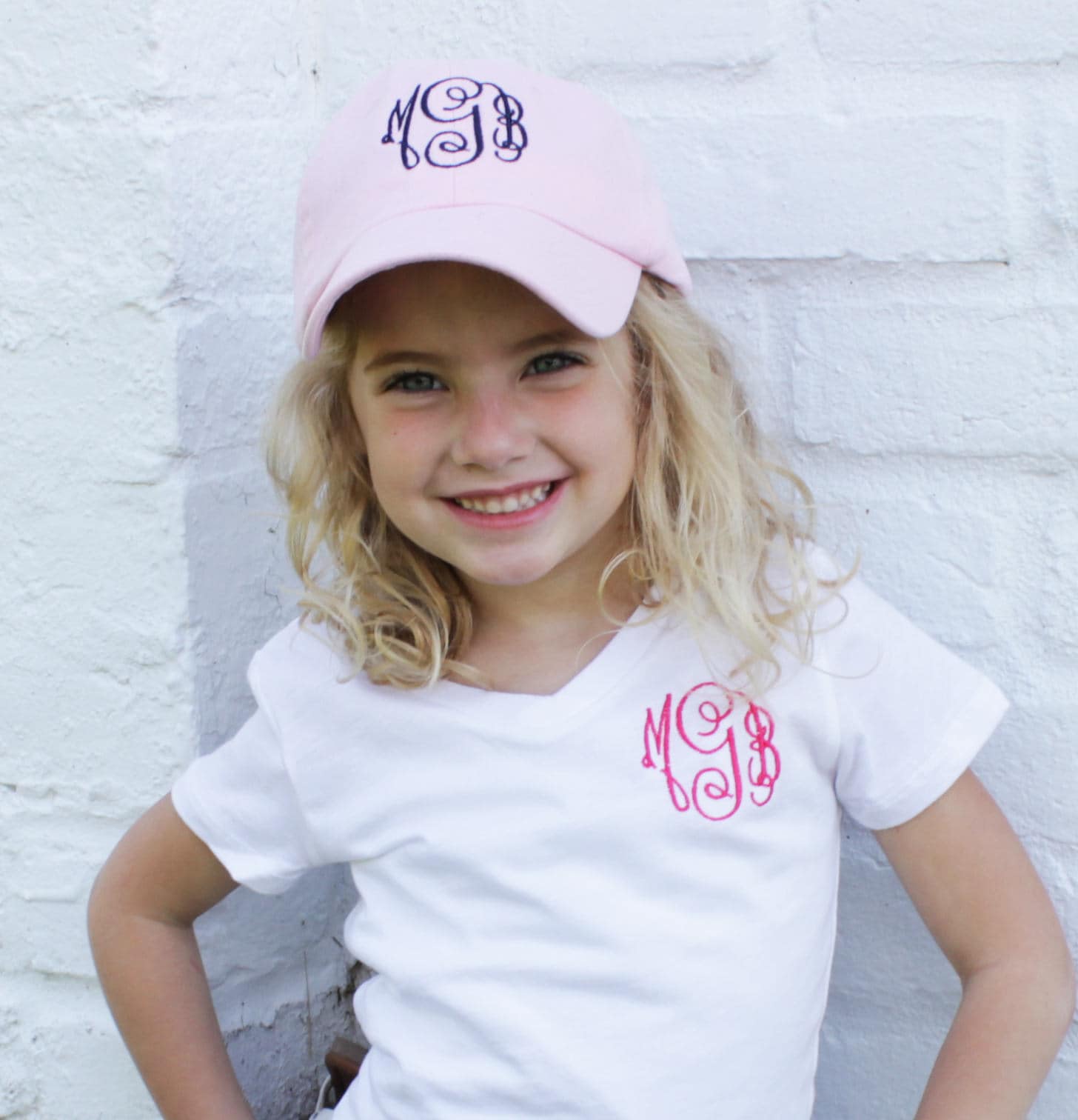 Youth Monogrammed Baseball Cap | Monogram Toddler Hat, Personalized B…