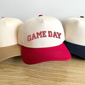 Game Day Two-Toned Trucker Hat | Custom Mom Game Day Hat | Team Hat | Football Mom | Mascot | Tailgate Hat | Vintage Sports | CCTHGD2