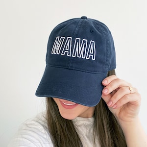 Custom Embroidered Mom/Mama Hat | Gigi, Mimi, Nana | Dad Hat | Mother&#39;s Day Gift | New Mom | Baby Shower Gift | Baby Announcement | Gift