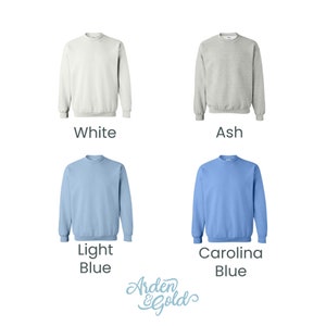 color options: white, ash, light blue, and carolina blue