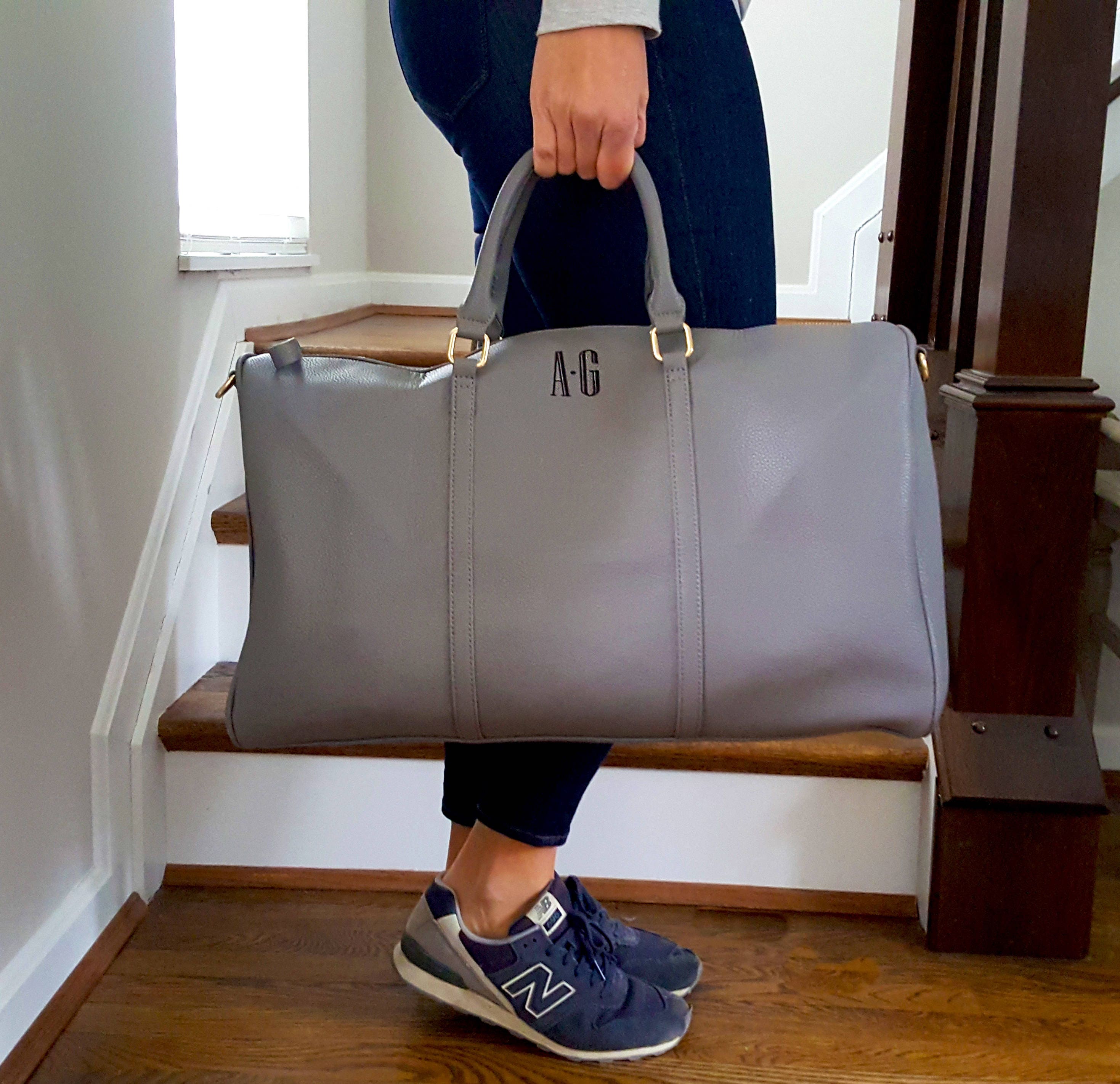 Monogram Vegan Leather Overnight Duffel 