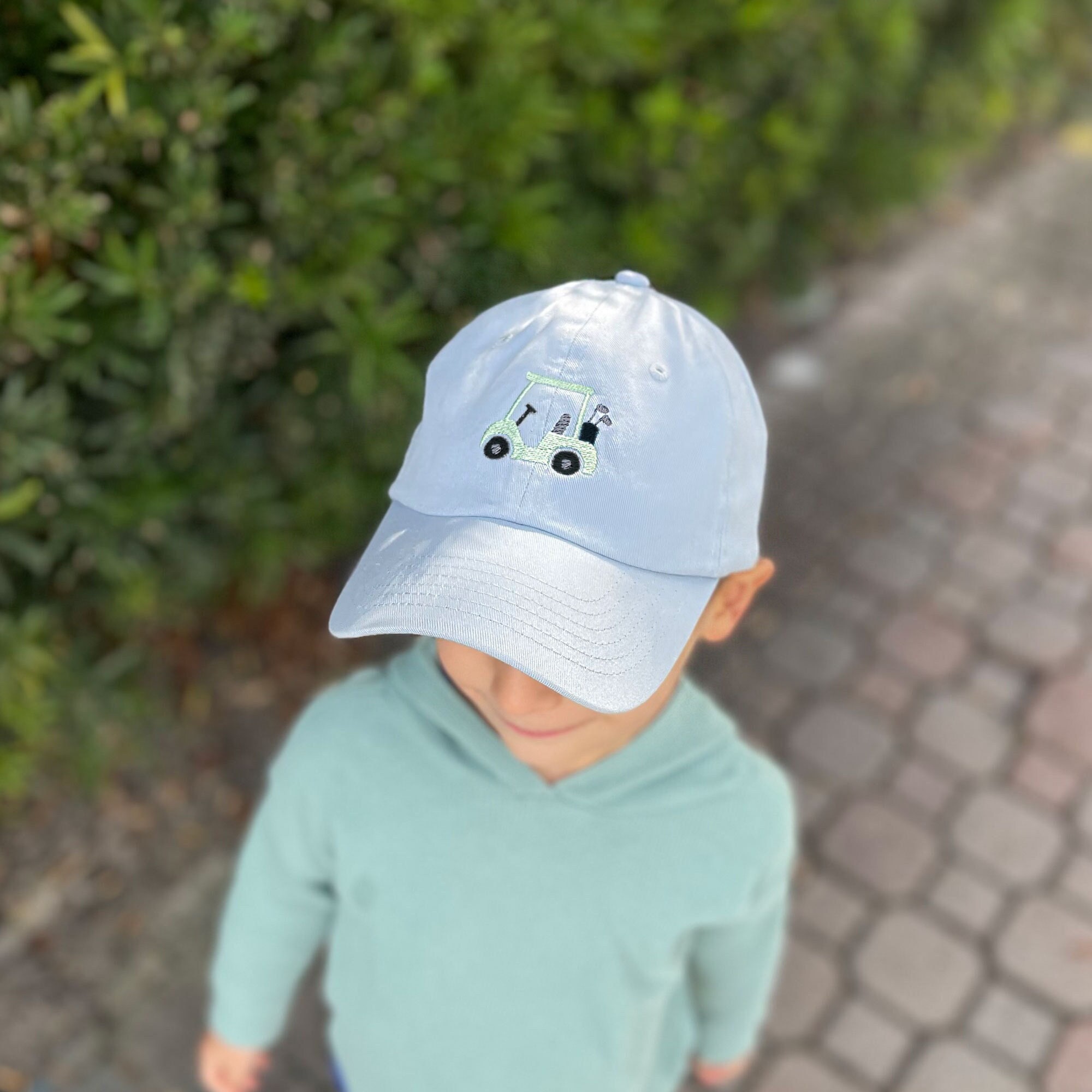 Embroidered Golf Cart Youth Baseball Hat | Youth Baseball