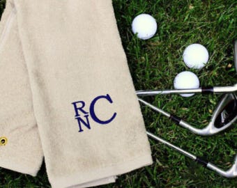Personalized Golf Towel | Monogrammed Golf Towel | Groomsmen Gift | Custom Golf Gift | Golf Bag Towel | Gift for Him | Golf Accessories
