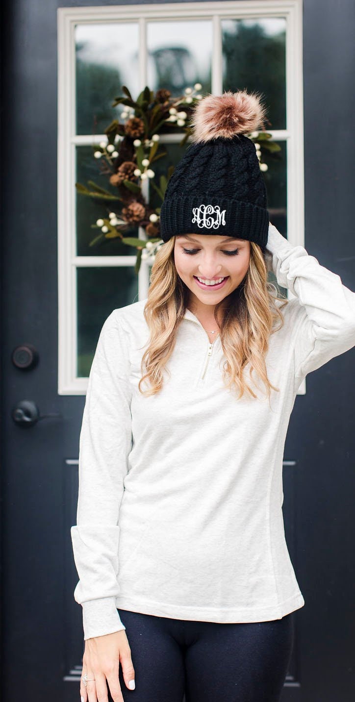 ladies pom pom hats