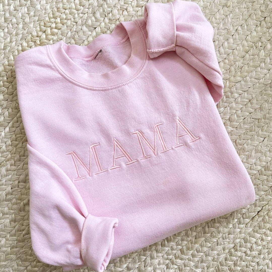 Mama Crewneck Sweatshirt Mama Sweater Baby Shower Gift Pregnancy Reveal