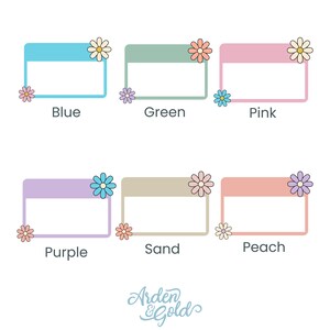 Personalized Teacher Daisy Name Tag Comfort Colors T-shirt DTG Print ...
