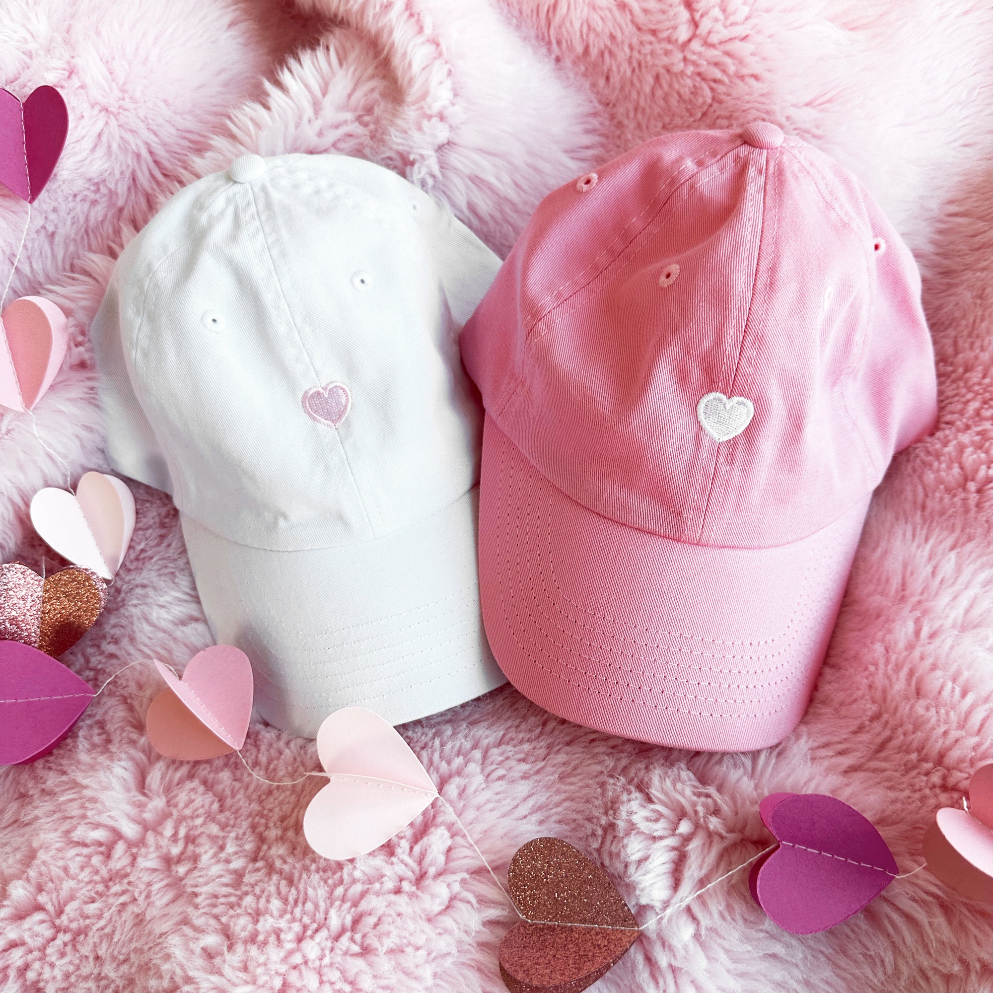 Pink Embroidered Heart Baseball Cap - Unbranded a42cdd9c6c0823f4ebb9536ddc9aff  main image 2