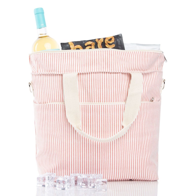 example photo of cooler filled with chips and wine