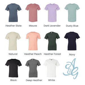 Embroidered T-Shirt | Bella Canvas Unisex Tee image 5