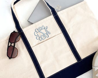 Custom Embroidered Canvas Tote Bag | Personalized Gift