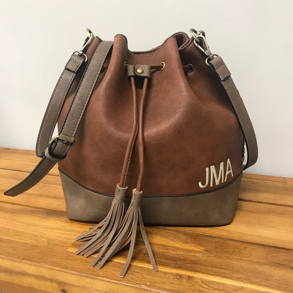crossbody bucket bag