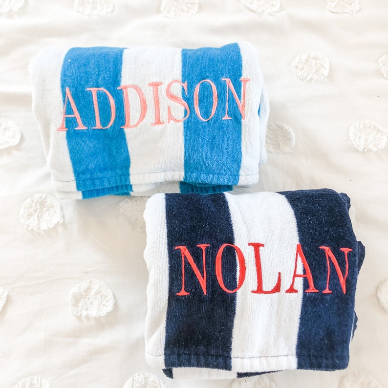 SEmbroideredBoutique Beach Towel