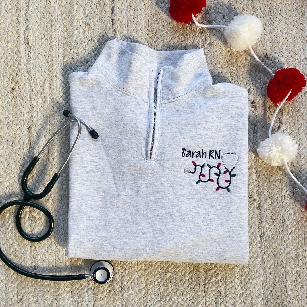 Personalized Nurse Christmas Lights Stethoscope Qzip Etsy