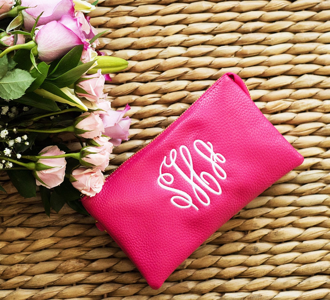 Monogrammed Crossbody Clutch Purse Bridesmaid Gift - Etsy