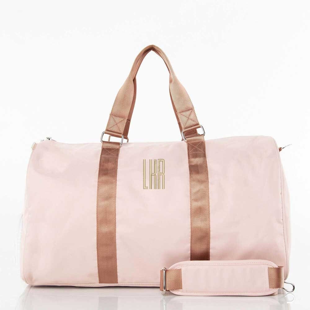 Monogrammed Nylon Weekender Overnight Bag Tote Personalized -  UK