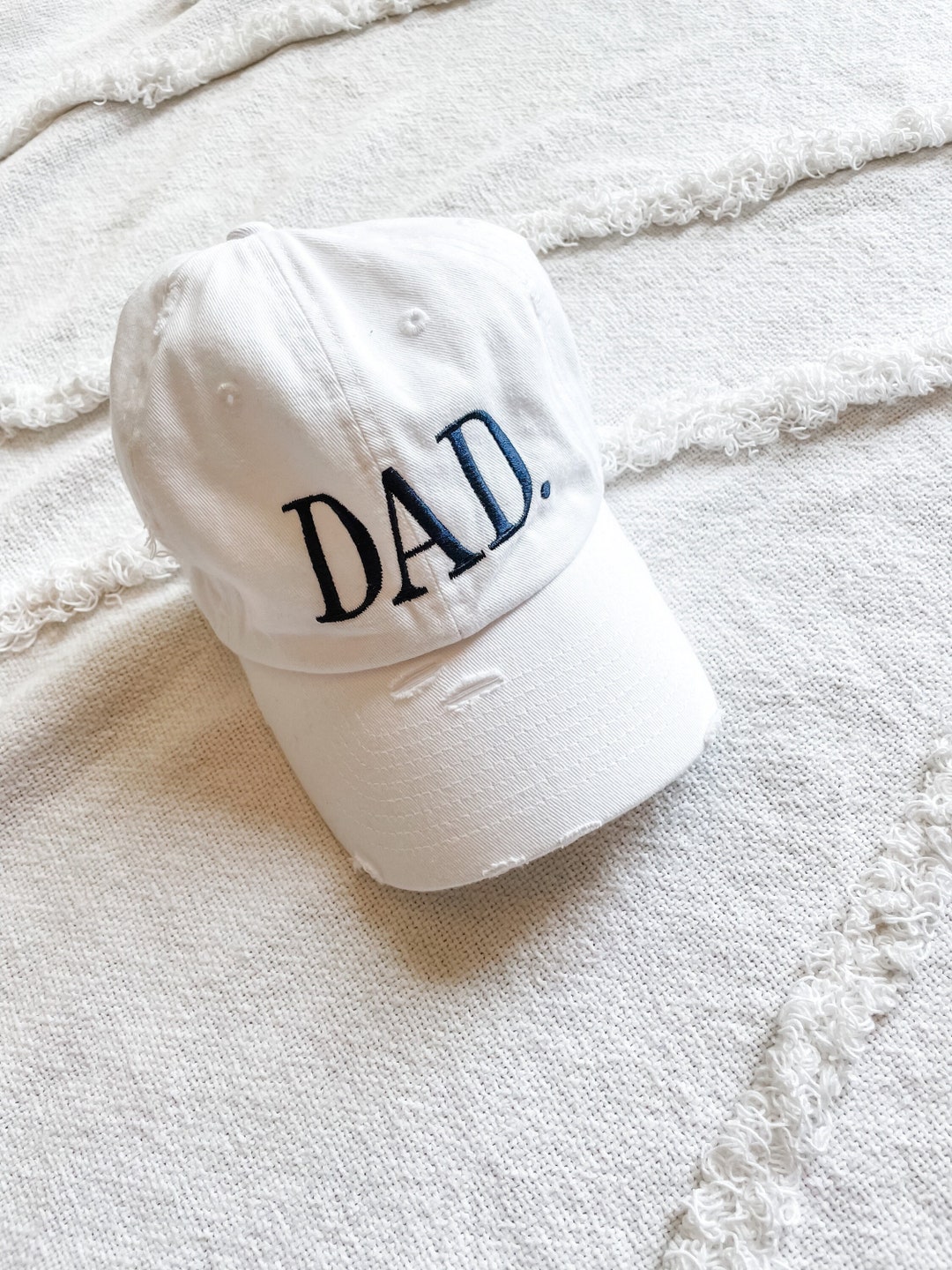 Dad Distressed Baseball Cap | Personalized Vintage Baseball Cap | Gift ...