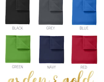 Monogrammed Fleece Throw Blanket | Personalized Corporate Gift
