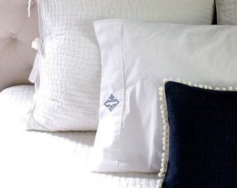 Monogrammed Pillowcase Set | Personalized Pillowcases | Couple Pillowcases | Wedding Gift | Personalized Couple Shower Gift