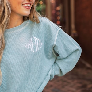 SEmbroideredBoutique Monogrammed Crewneck Sweatshirt | Monogram Pullover Sweater | Personalized Crewneck Sweatshirt | Back to School Sweatshirt | Cammie