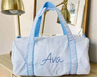 Kid's Mini Duffle Bag with Custom Embroidery | Personalized Toddler Overnight Duffle Bag | Dance Bag | Gift for Kids | Kids Travel | MBDEC