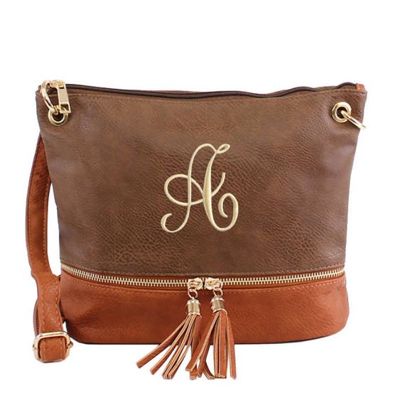 personalized monogram crossbody bag