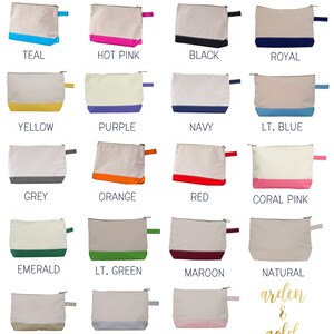 Pode incluir: Um conjunto de 15 estojos de z&iacute;per de lona com acabamentos de diferentes cores. Os estojos est&atilde;o dispostos em uma grade. As cores incluem azul-petr&oacute;leo, rosa quente, preto, azul royal, amarelo, roxo, azul marinho, azul claro, cinza, laranja, vermelho, rosa coral, verde esmeralda, verde claro, vinho e ouro rosa. Os estojos s&atilde;o todos do mesmo tamanho e forma. O texto "arden & gold" est&aacute; impresso no canto inferior direito da imagem.