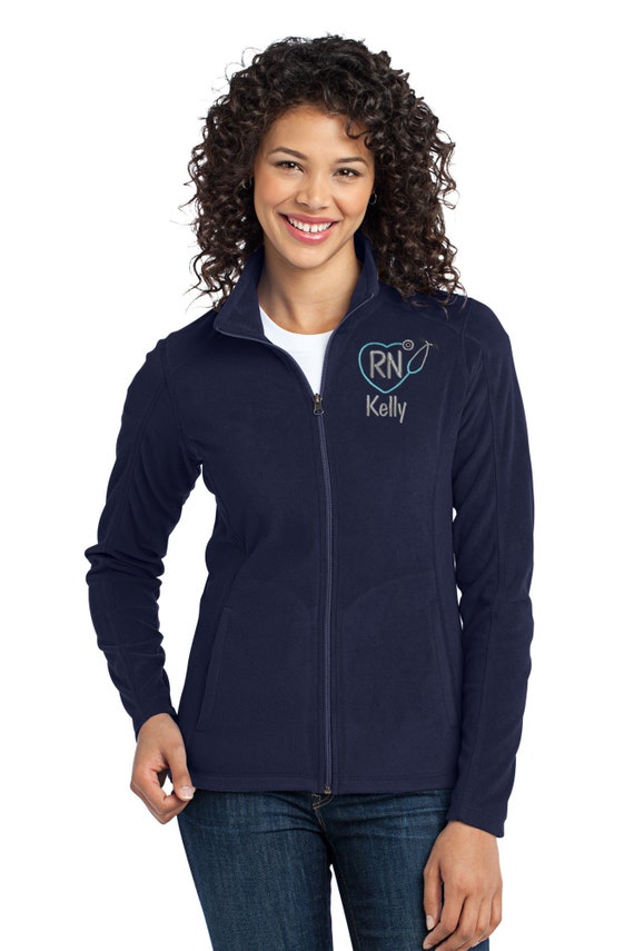 Zippered Fleece Personalized Nurse 